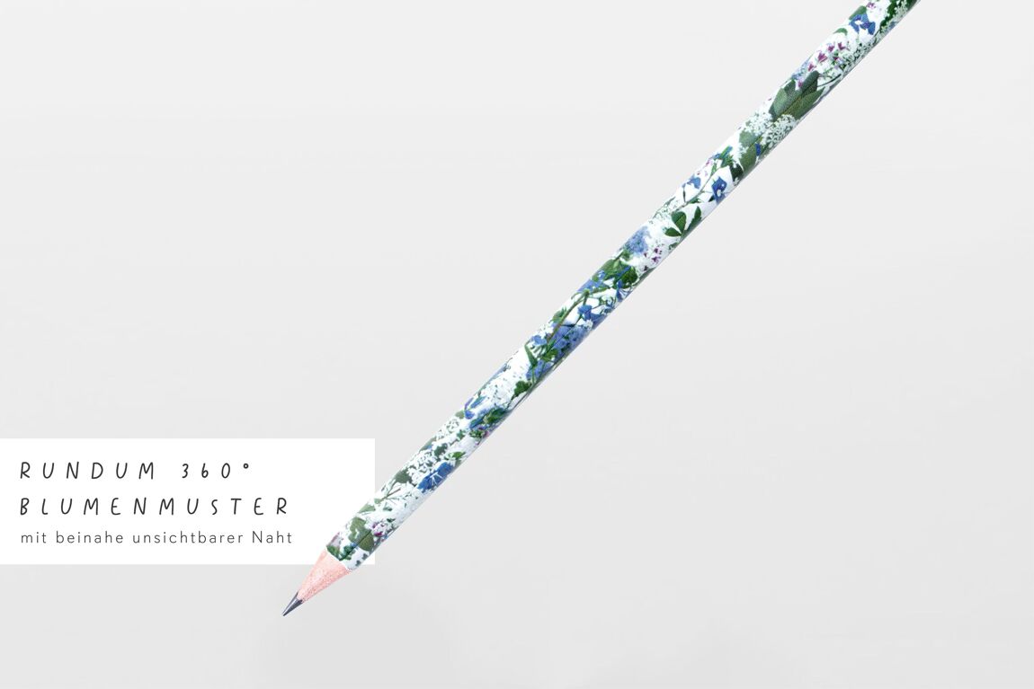 Bleistift Blumenmuster Wildblumen 