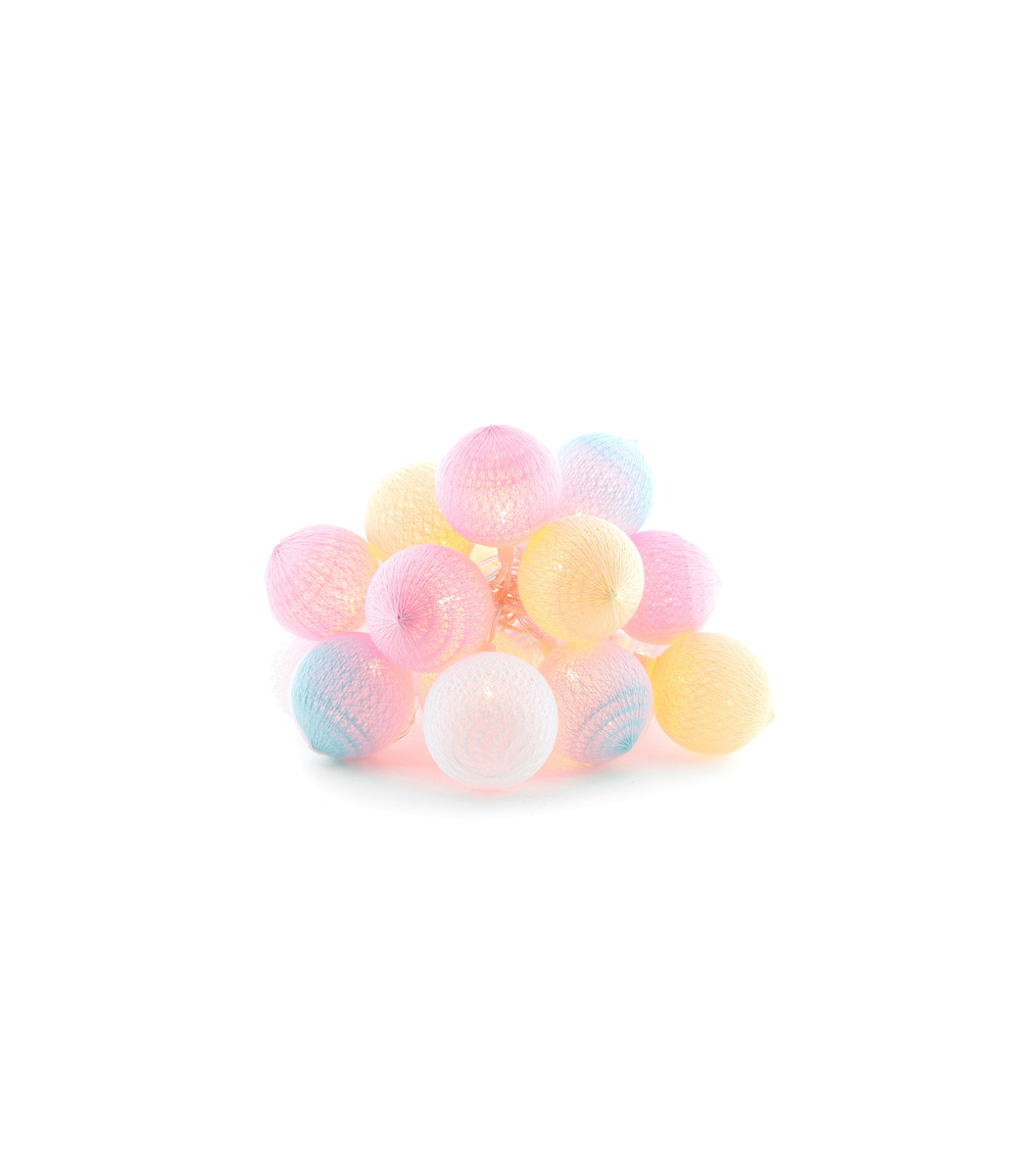 Lichterkette Outdoor Erweiterungsset „Pastell“ 20 Balls 