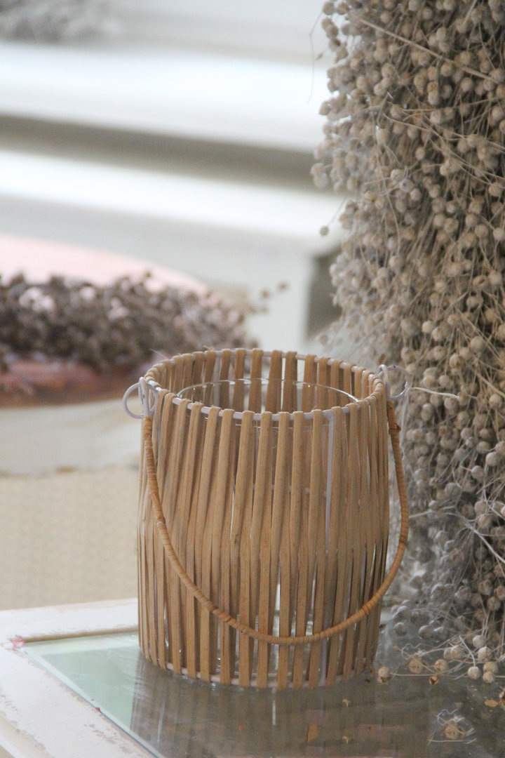 Vase/Teelicht umwickelt 10x10x13cm