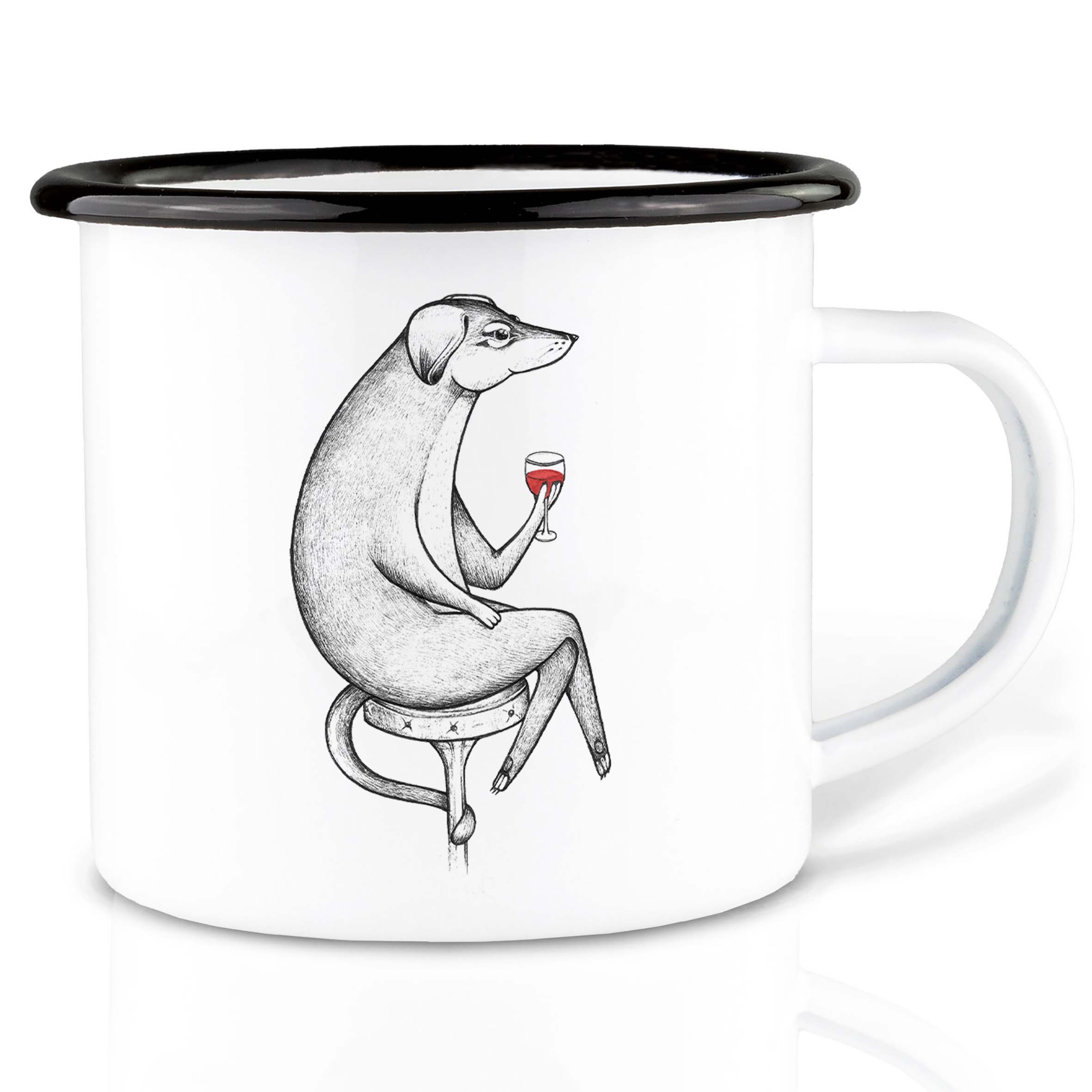 Emaille Tasse – Jacques
