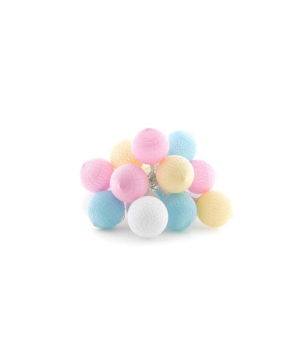 Lichterkette Outdoor Erweiterungsset „Pastell“ 20 Balls 