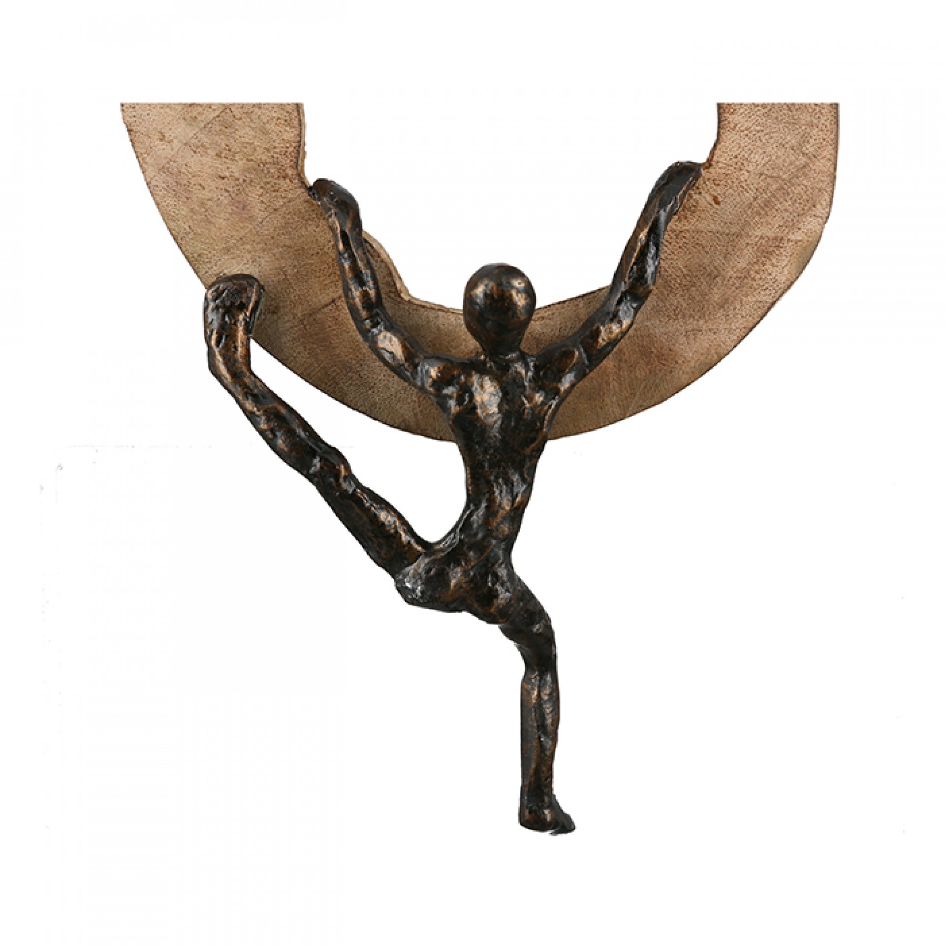 Skulpturen „Courage“ aus naturbelassenem Mangoholz, handgefertigt