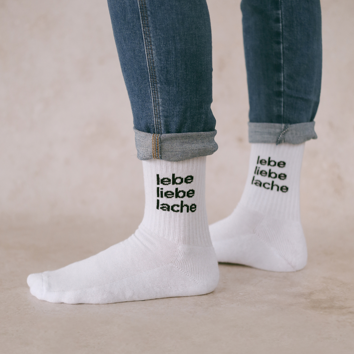 Socken Lebe Liebe Lache 43-46