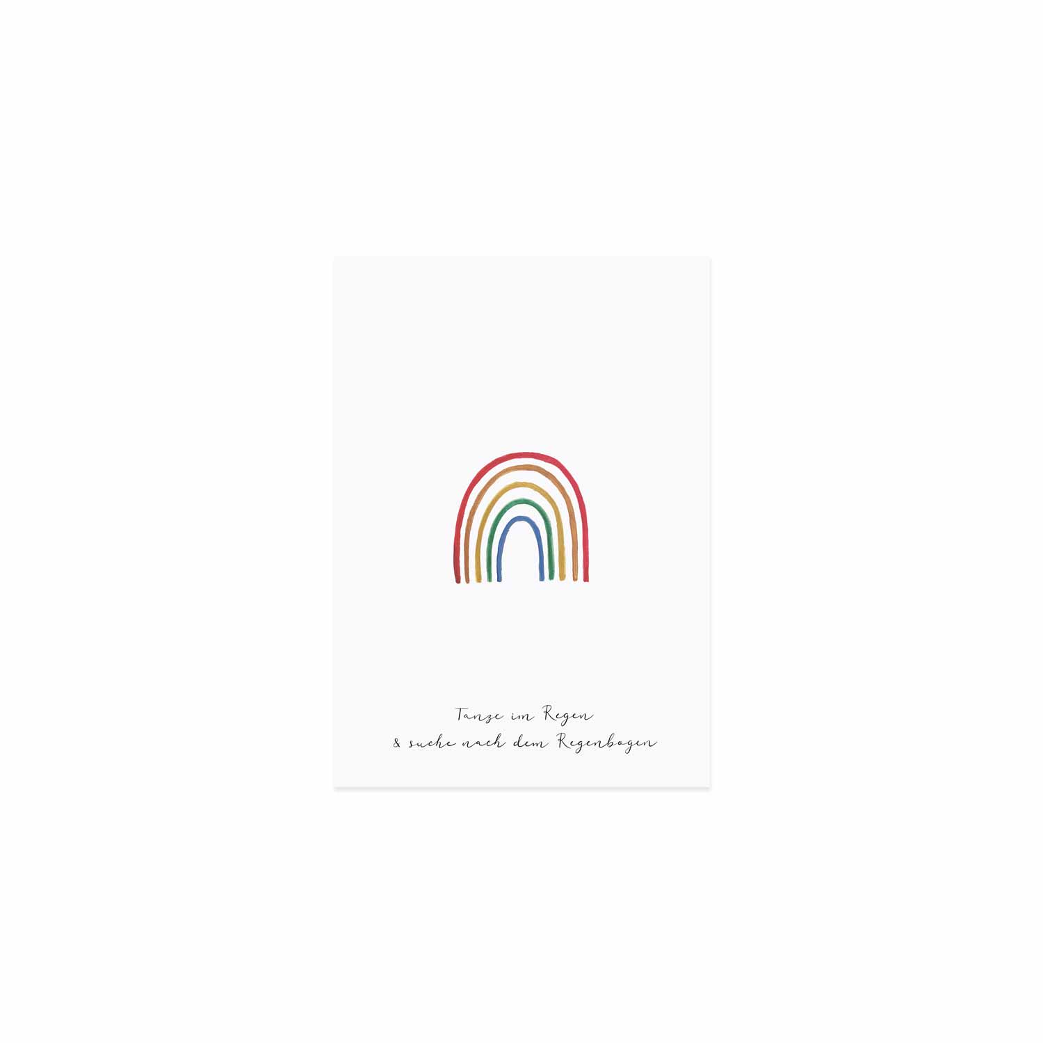Glückwunschkarte Regenbogen