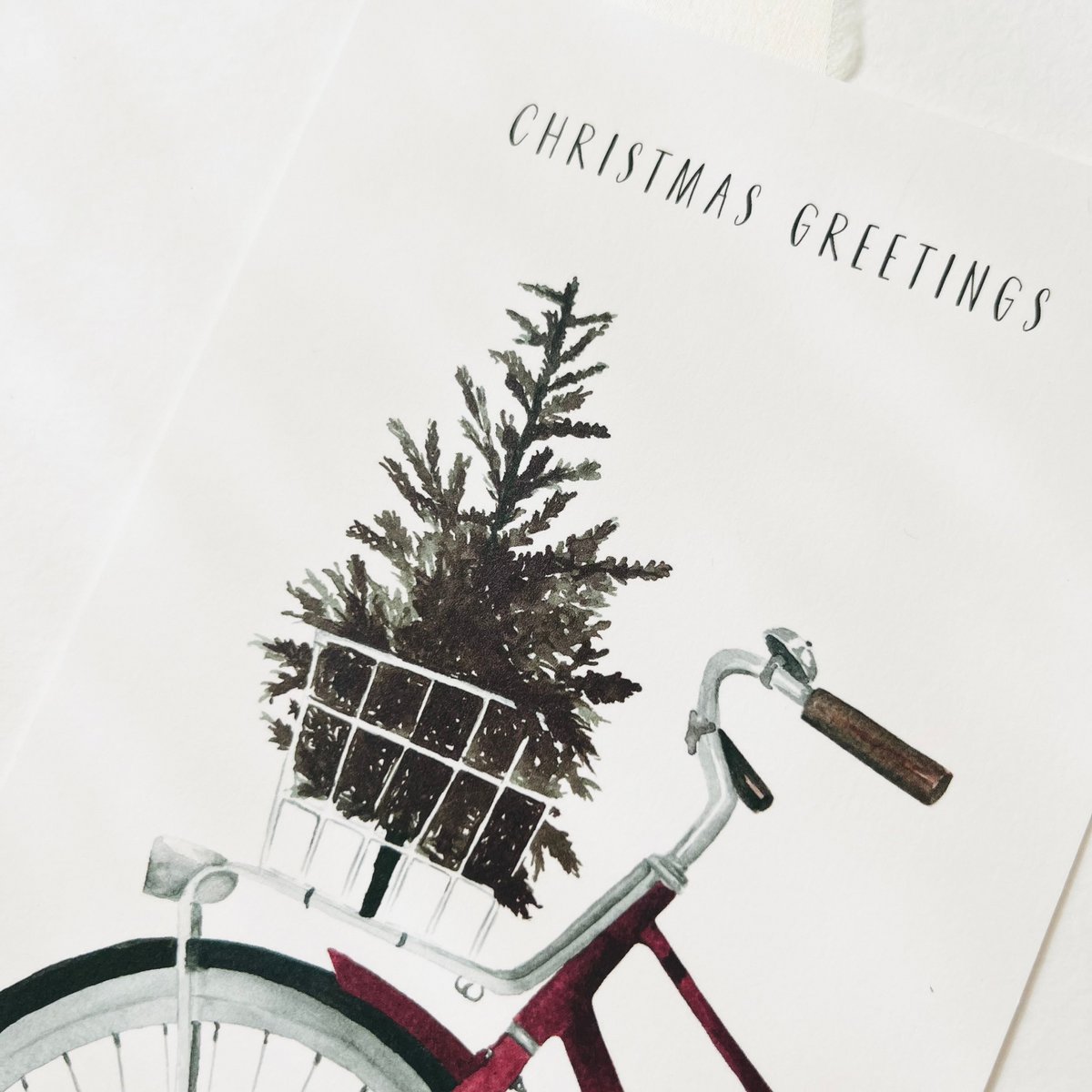 Postkarte - Christmas Bicycle