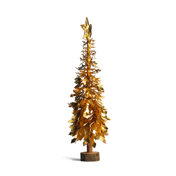 Aufsteller Tannenbaum "Gold" 43cm