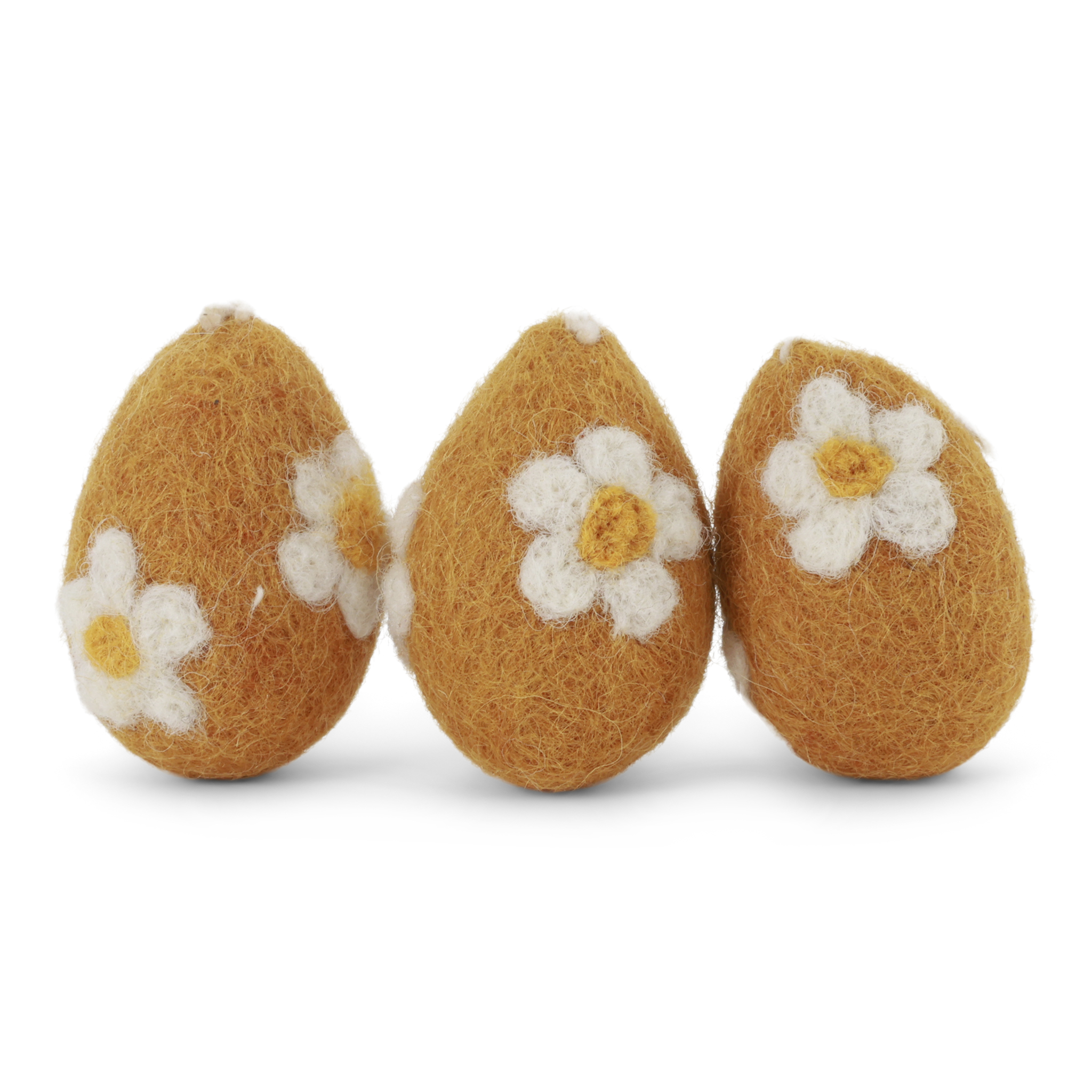Ei mit Blumen gelb