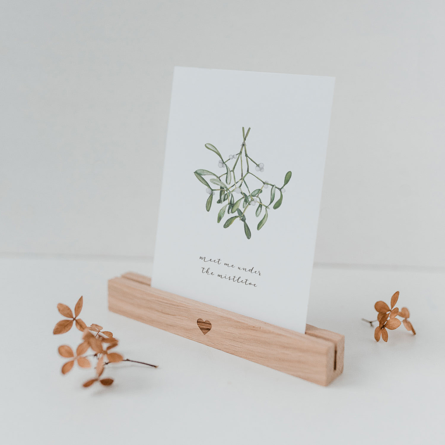 Postkarte Mistletoe