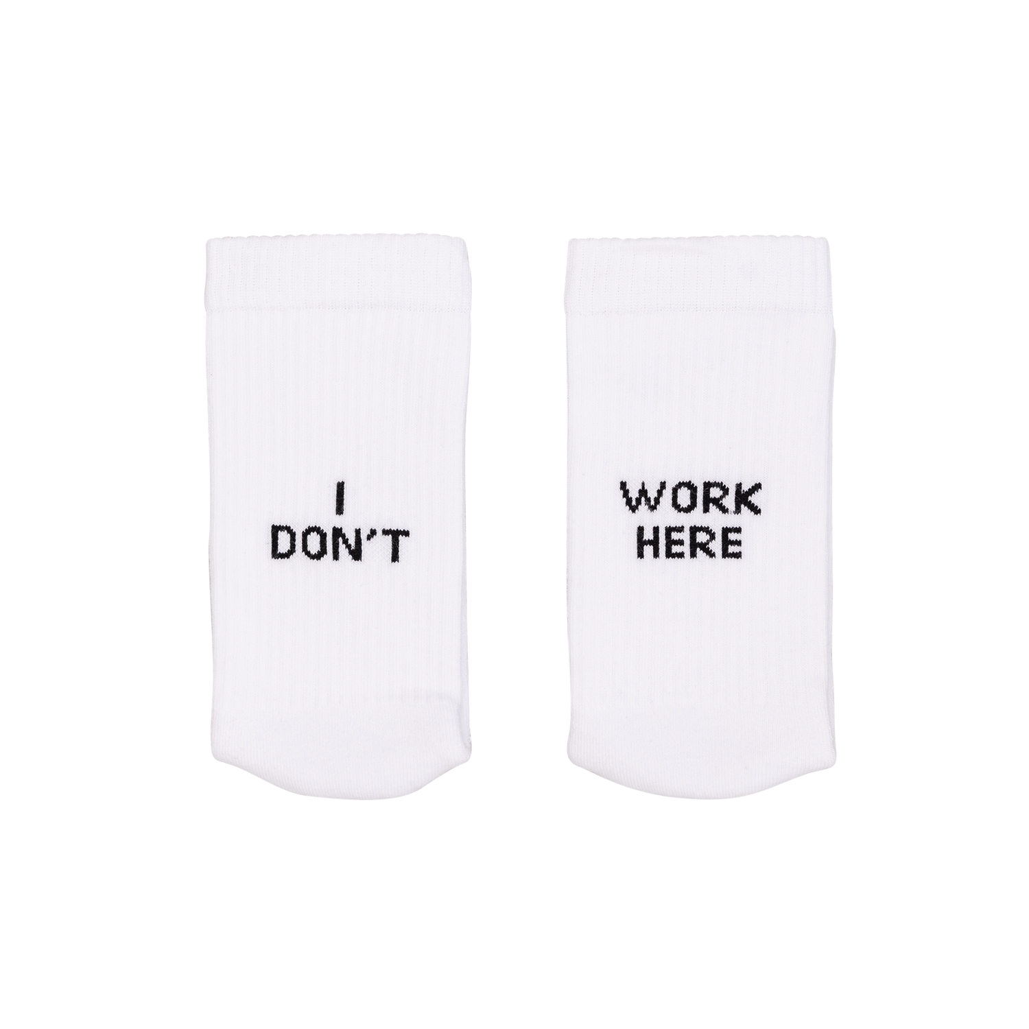 Socken weiß I don't work here 43-46