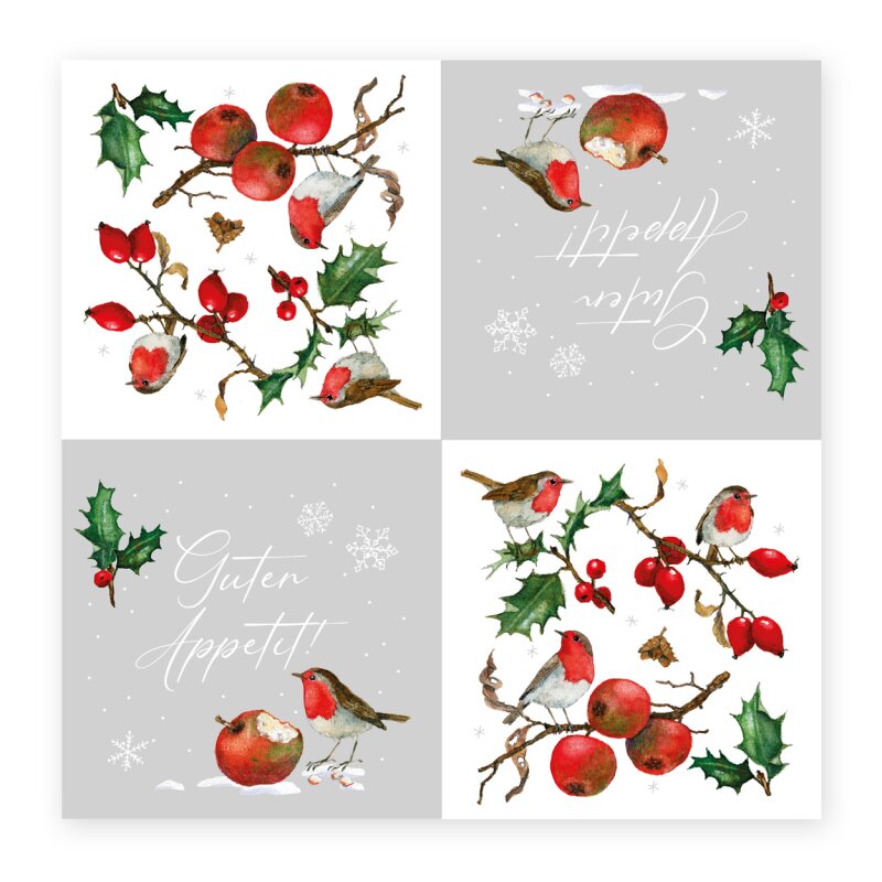 Serviette Frostige Beeren 