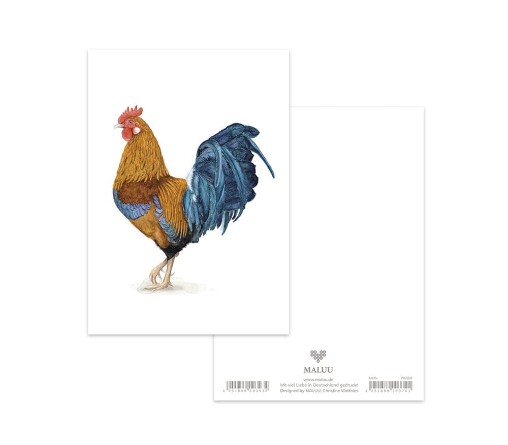 Postkarte Royal Rooster