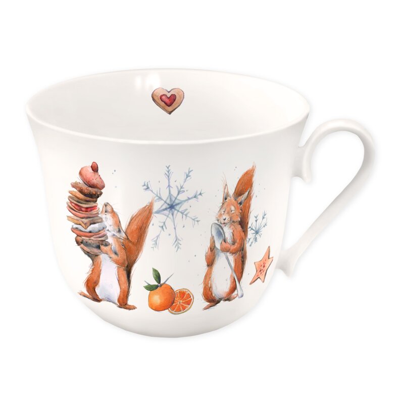 Tasse Weihnachten mit Eichhörnchen 