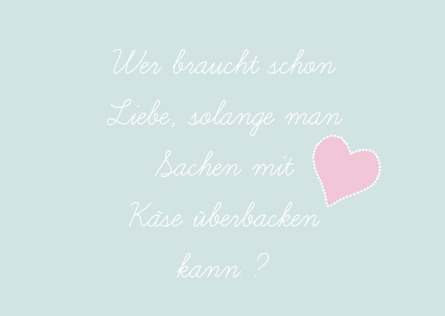 Karte Wer braucht schon Liebe